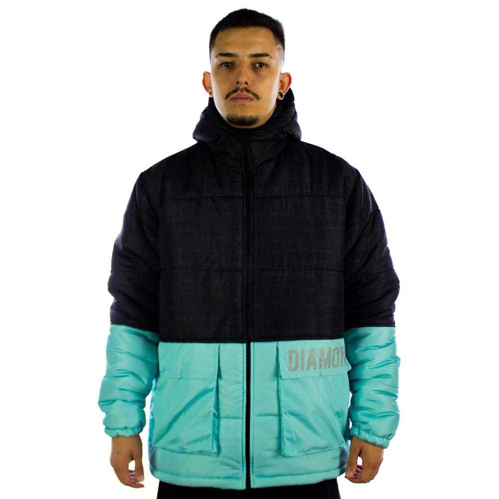 Jaqueta Diamond Puffer O5 D21DMTC001 Azul