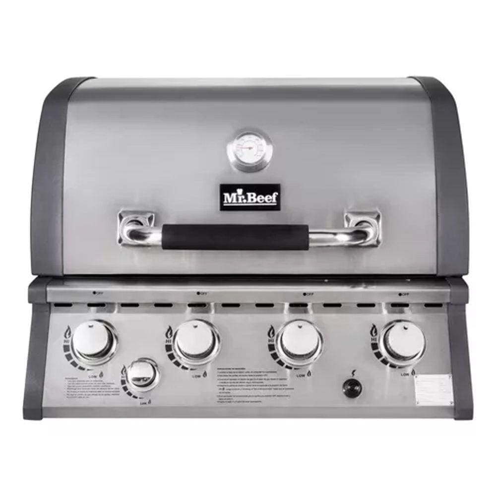 Churrasqueira A Gás De Embutir 4 Queimadores Inox 93x58x71cm