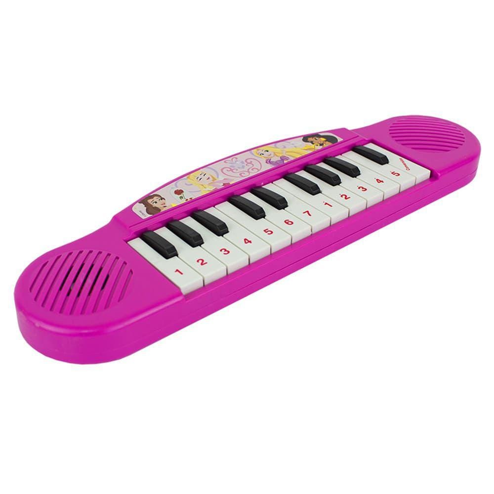 Teclado musical infantil rosa