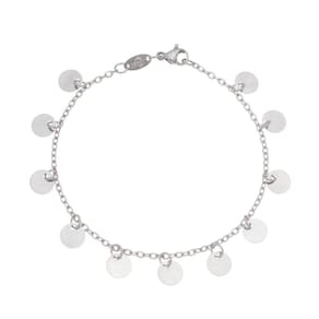 Pulseira Aço Inox Hipoalérgico c/ Pingentes + Garantia