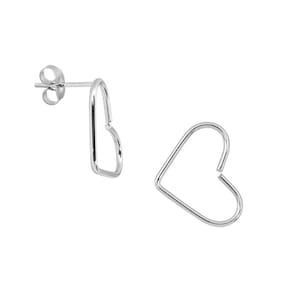 Brinco Coração Básico Aço Cirúrgico Hipoalérgico c/ Garantia
