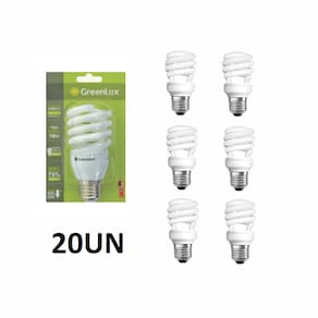Lâmpada Fluorescente Compacta Modelo Mini Espiral 15w/127v - Caixa com 20 Lâmpadas