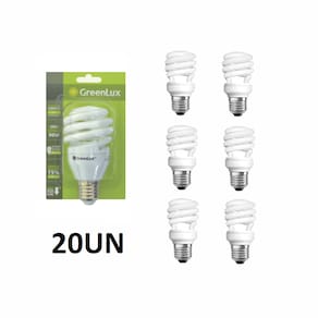 Lâmpada Fluorescente Compacta Modelo Mini Espiral - 20w/127v - Caixa com 20 Lâmpadas