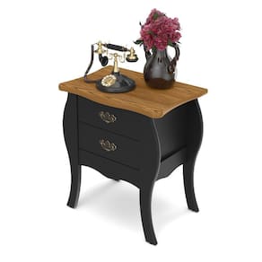 Mesa De Cabeceira Premier Grande 2 Gavetas Estilo Classico