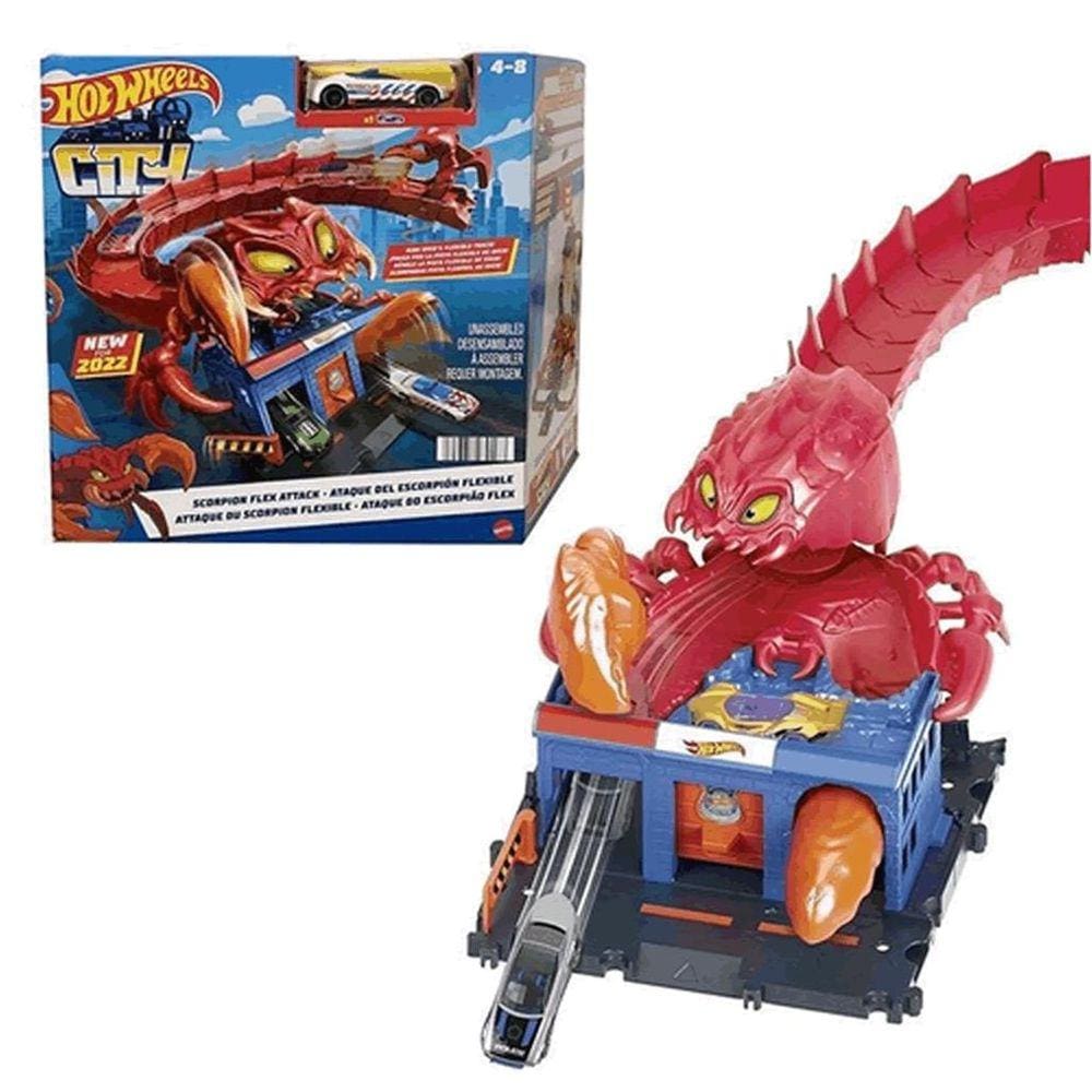 Pista Hot Wheels Dinossauro Triceratops Brinquedo Mattel - Pistas