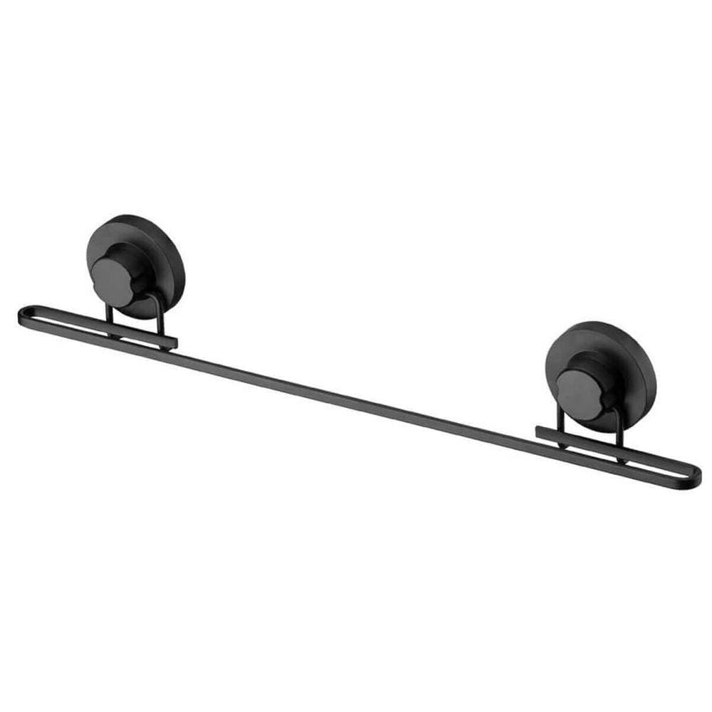 Barra para Cozinha com Ventosa 50cm Preta Pendurar Utensílios Toalha Faciliti Schmitt