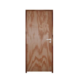 Kit Porta de Madeira 210x60cm Batente 11cm Fechadura Stilo Cromada Interna Hale Esquadrias Mescla