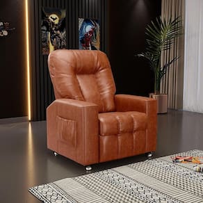 Poltrona Do Papai Reclinável Sala De Cinema Pequim Manual Pu Camel G23 - Gran Belo