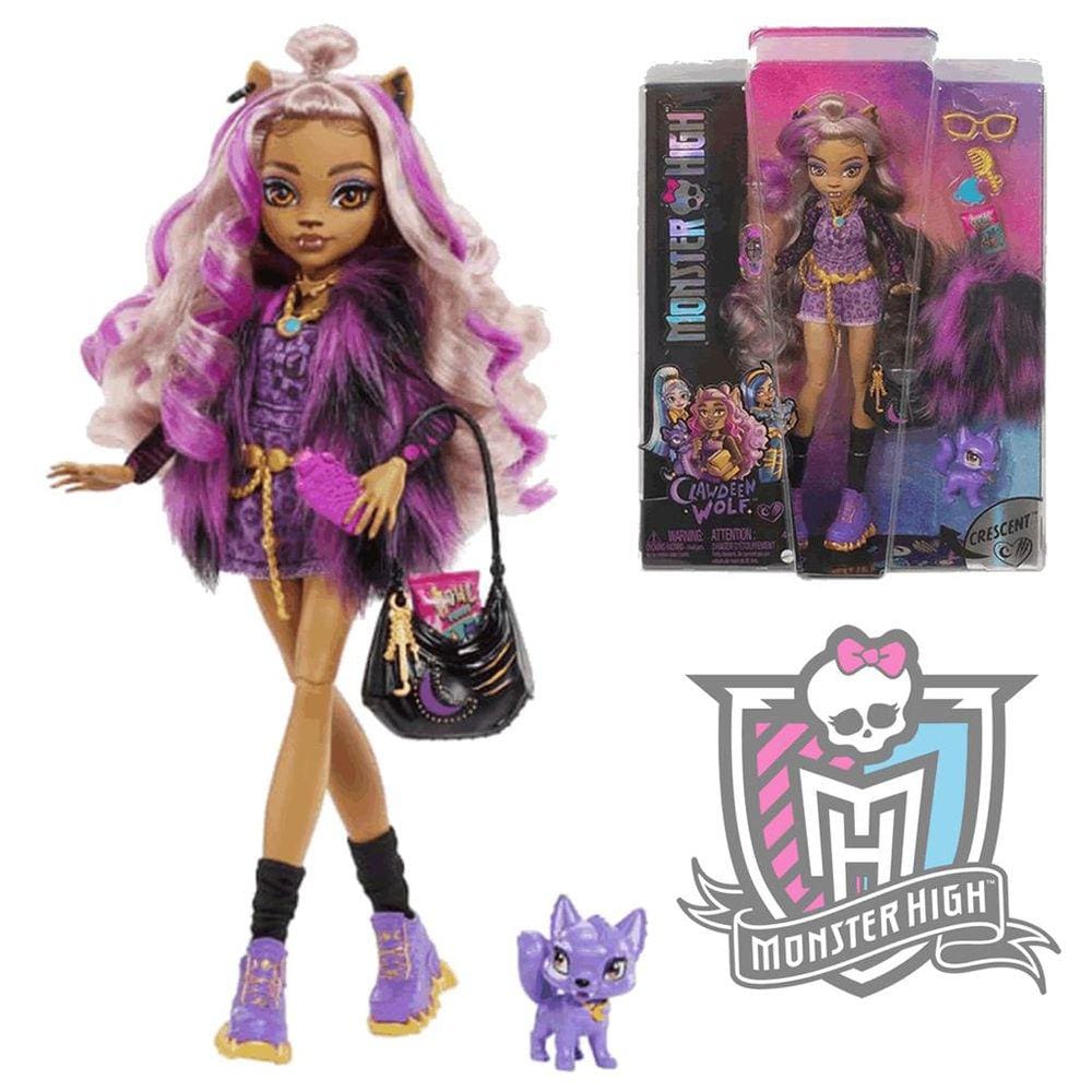 Boneca Draculaura Monster High Fashion 25cm Acessorios Hhk51