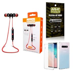 Capa Samsung S10 Plus + Fone Esportivo E Película De Vidro