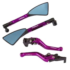 Kit Roxo Retrovisor Esportivo Manete Cb 300R Cbx Twister 250