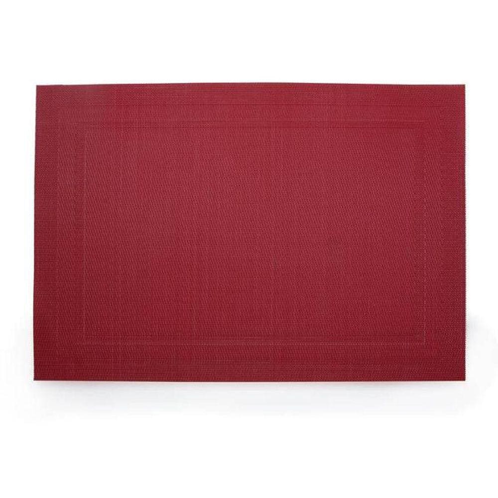 Peça Lugar Americano Moldura Vermelho  Ja19044  - Mimo Style