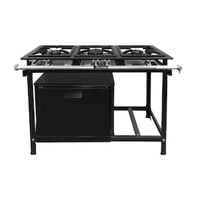 Fogão Industrial 3 Bocas com Forno Baixa Pressão - Fundiferro