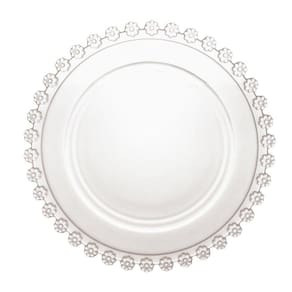 Prato Raso Wolff Daisy de Cristal Incolor 28cm