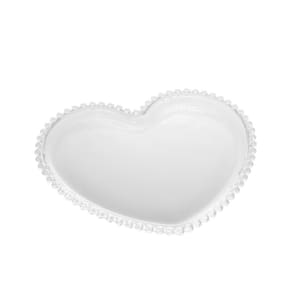 Prato Wolff Heart Pearl de Cristal 20cm x 17cm x 2cm