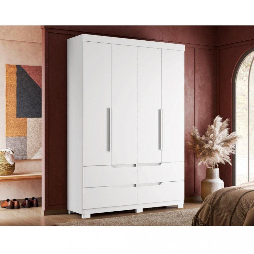 Guarda-Roupa 4 Portas 4 Gavetas Doble Albatroz