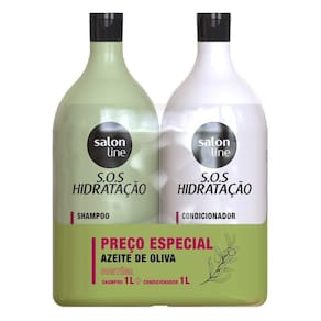 Shampoo + Condicionador Salon Line Azeite de Oliva SOS Hidratação 1L