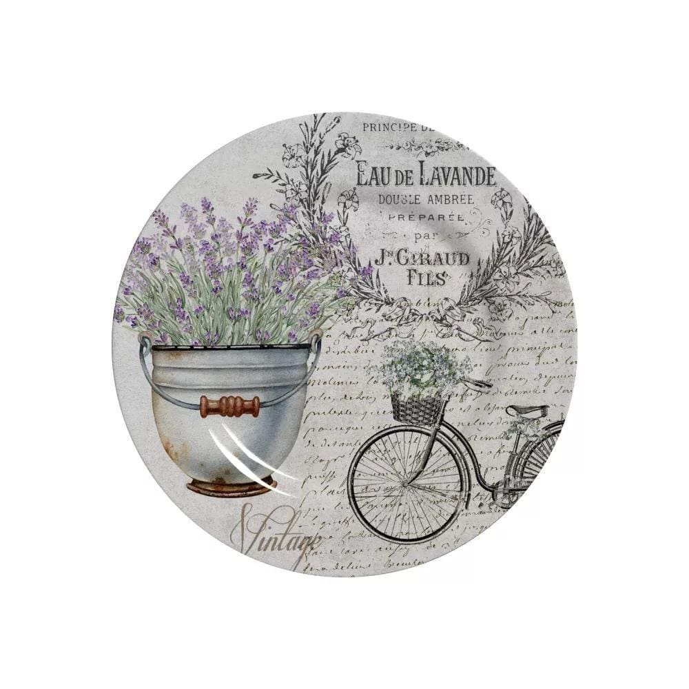 Conjunto de 6 Pratos de Sobremesa - Lavanda