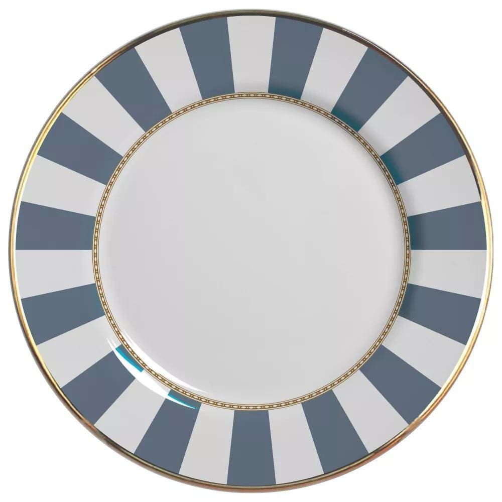 Conjunto de 6 Pratos Rasos - Blue Strip