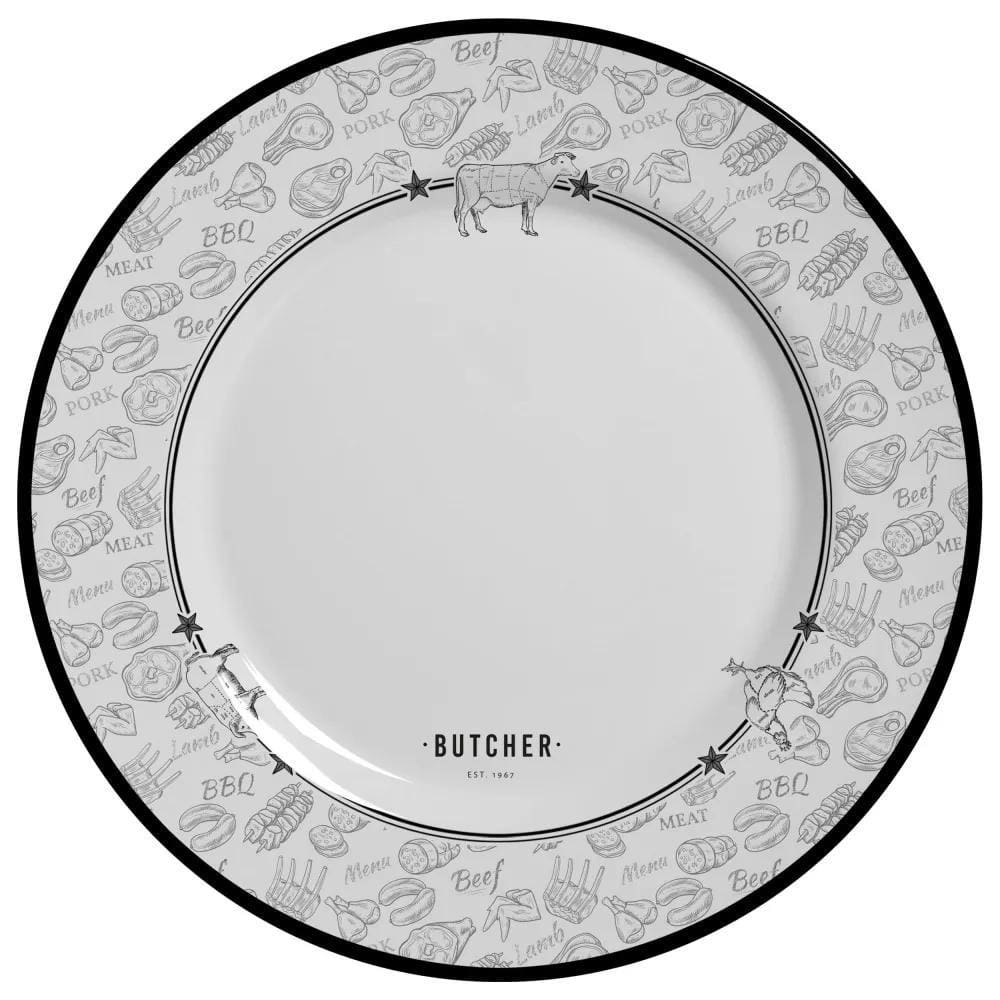Conjunto de 6 Pratos Rasos - Barbecue