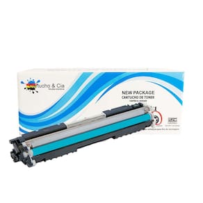 TONER COMPATÍVEL COM HP CF351A UNIVERSAL 351A 130A M176 M177 M176N M177FW Ciano 1.000 Páginas - Cartucho & Cia