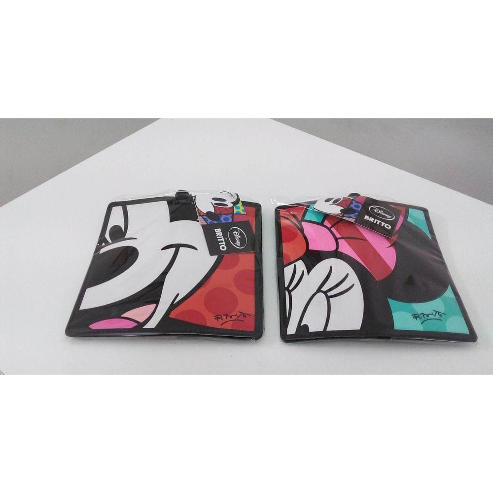 Etiquetas de Bagagem Disney Romero Britto Mickey e Minnie