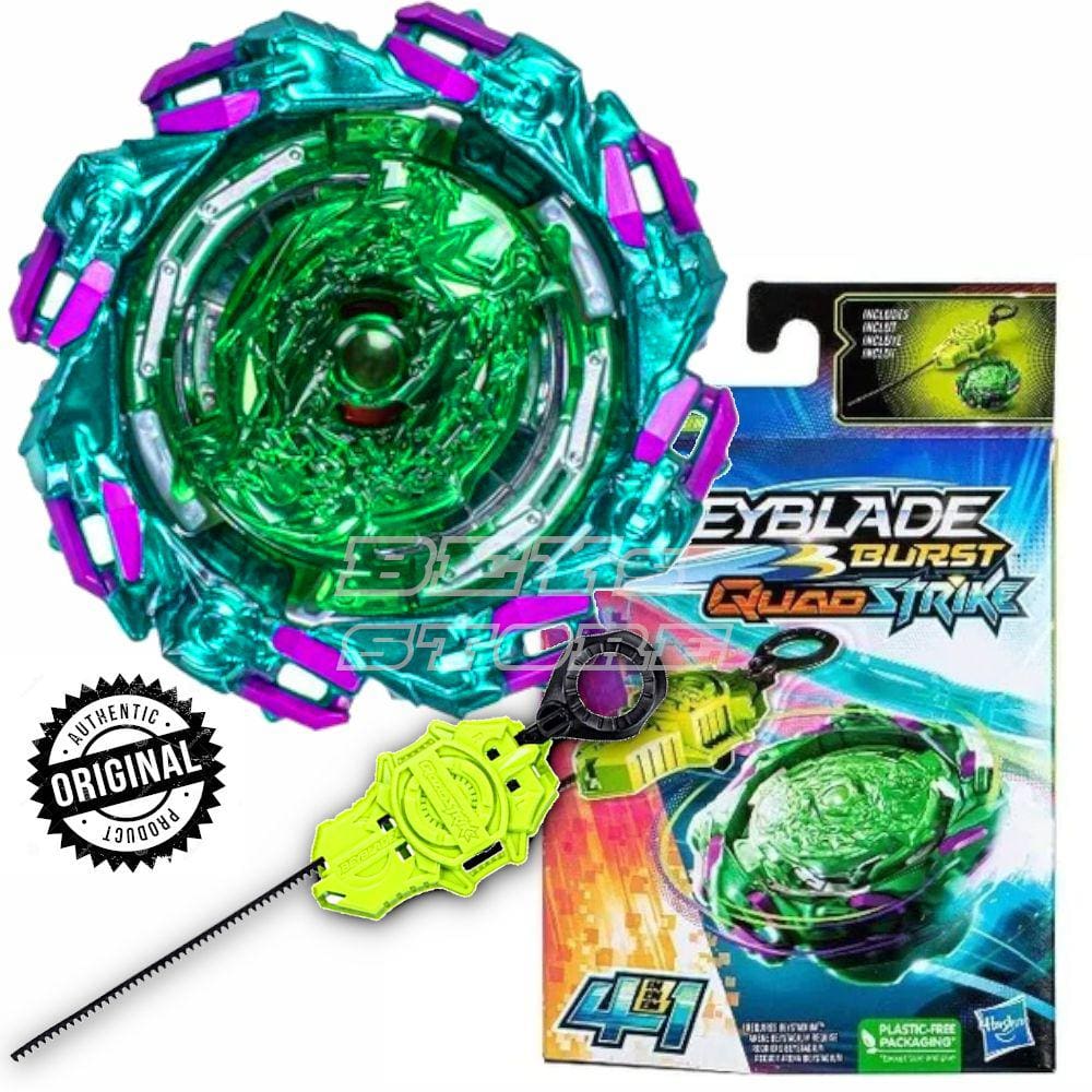 Pião Beyblade Burst QuadStrike - 1 pião e instruções - Xiphoid