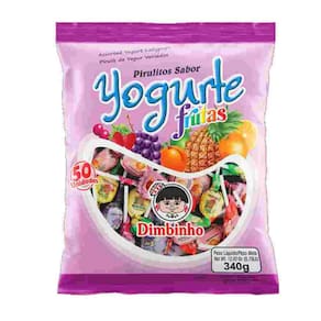 Pirulito Yogurte Frutas Dimbinho C/65 Unid - 340g