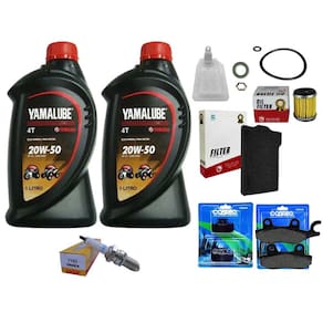 Kit Filtros, Oleo, Vela, Pastilha Fazer 250 Gasolina 07 Á 15