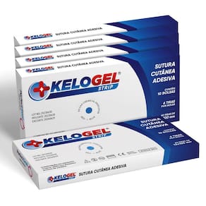 Tira Sutura Kelogel Strip 12Mmx100Mm Ponto Falso 300 Tiras