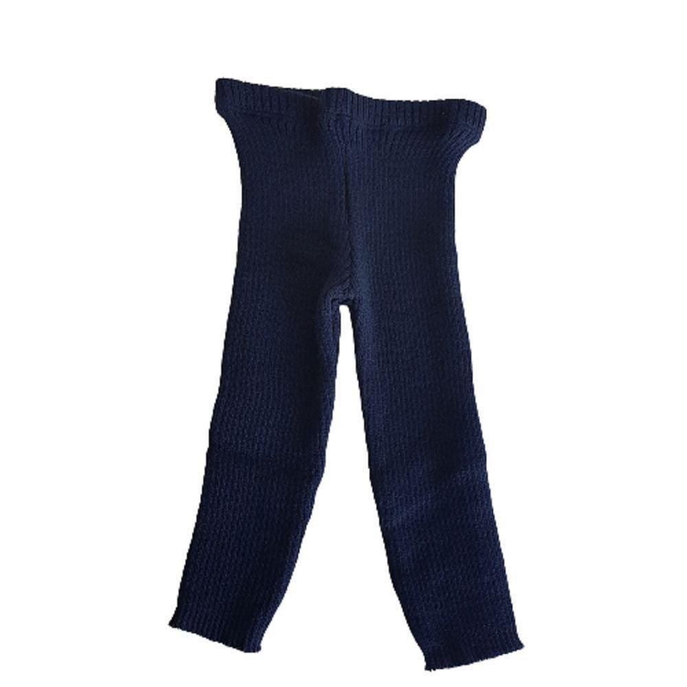Calça de Tricô Canelada Básica Tricô Kids Azul Marinho