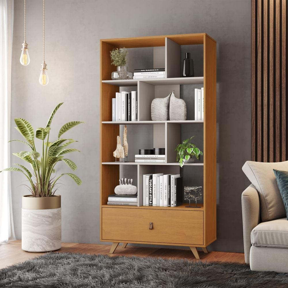 Livreiro Office Giga Candian Jcm Cinamomo E Off