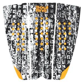 Deck Surf Antiderrapante - Soul Fins Camo Cinza/Laranja 47