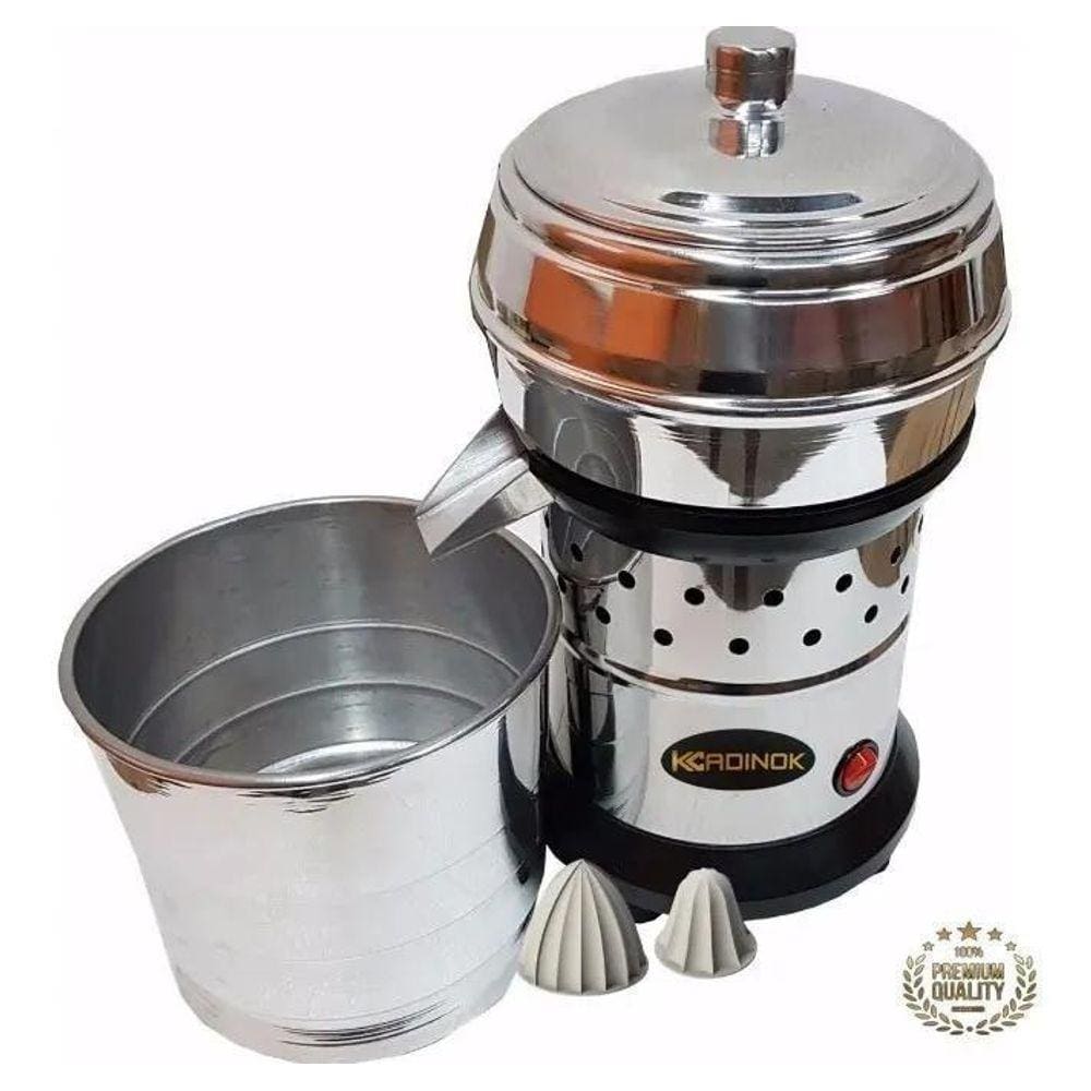 Extrator Suco Laranja Inox Grande Profissional Copo 3 Litros