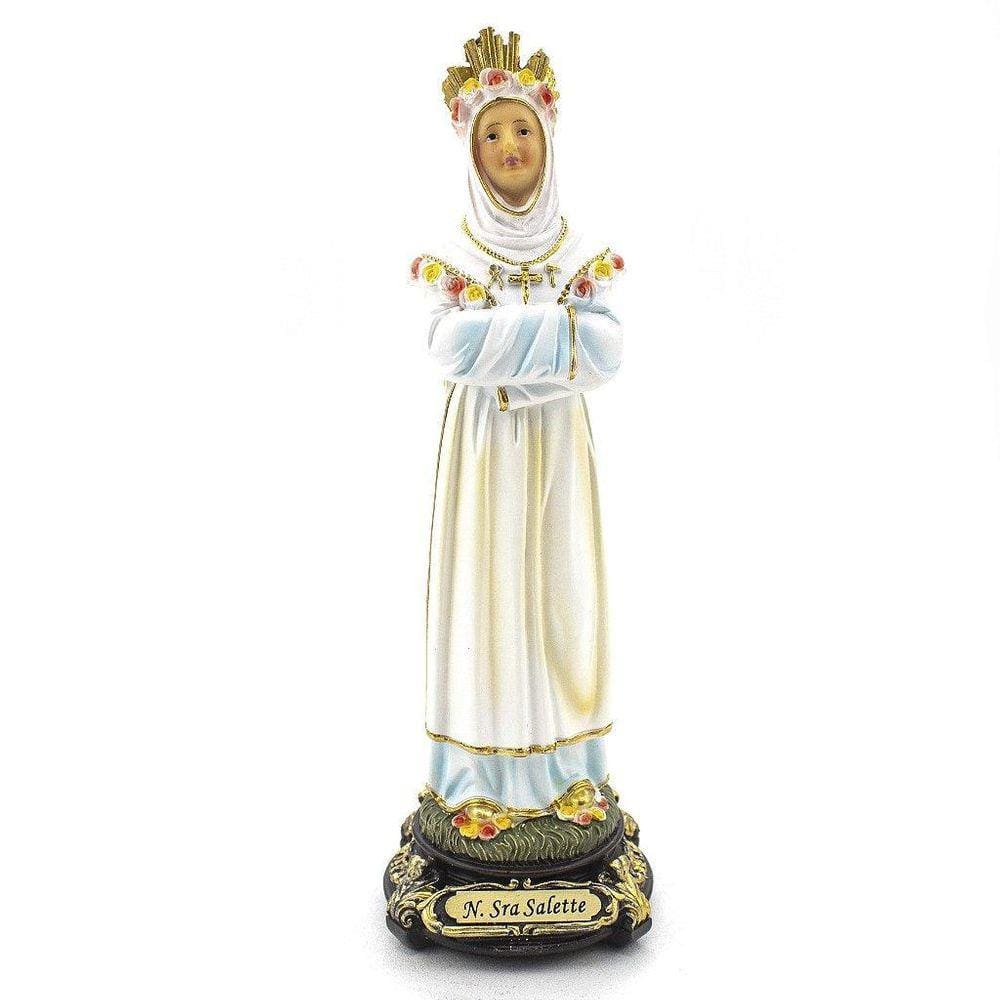 Imagem Nossa Senhora De La Salette Importada Resina 21 Cm