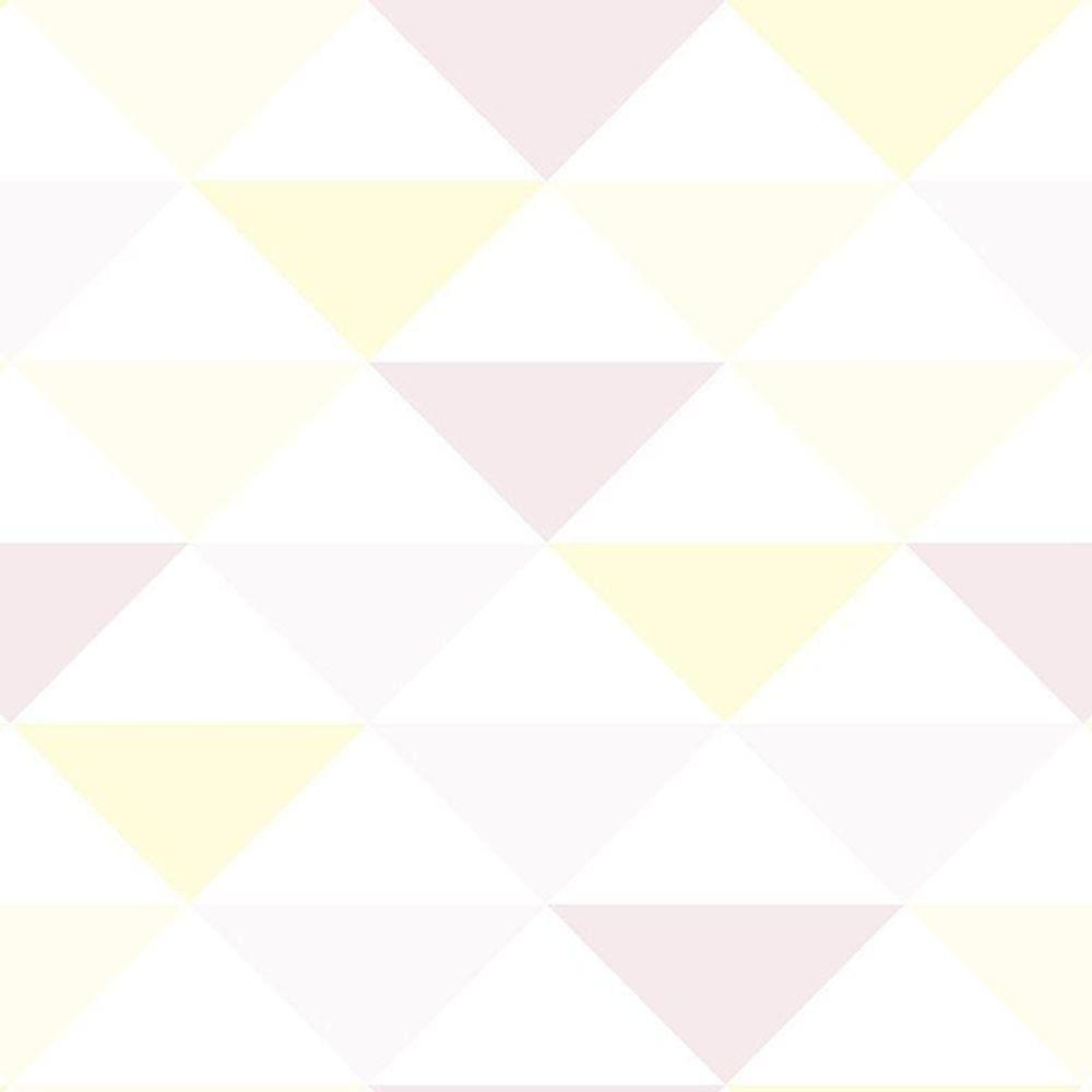 Kit 10 Rolos Papel De Parede Adesivo Geométrico Claro 3,0M