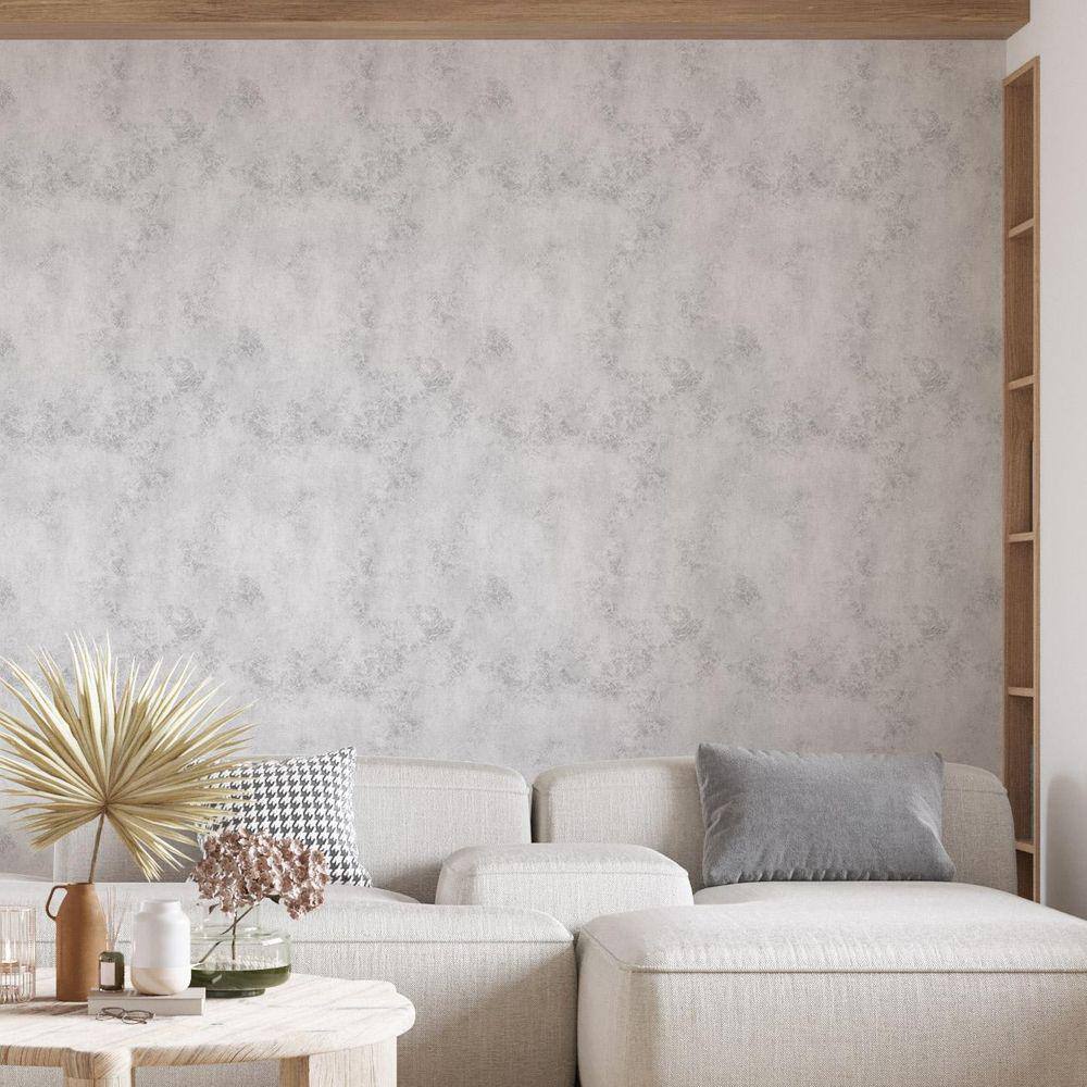 Kit 4 Rolos Papel De Parede Adesivo Cimento 3,0M