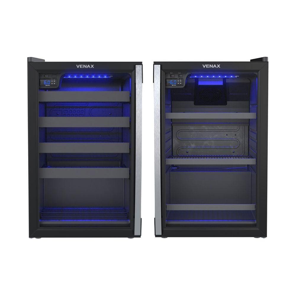 Conjunto Cervejeira 82L Blue Light e Adega 82L 24 Garrafas Piubella 100 220V - Venax