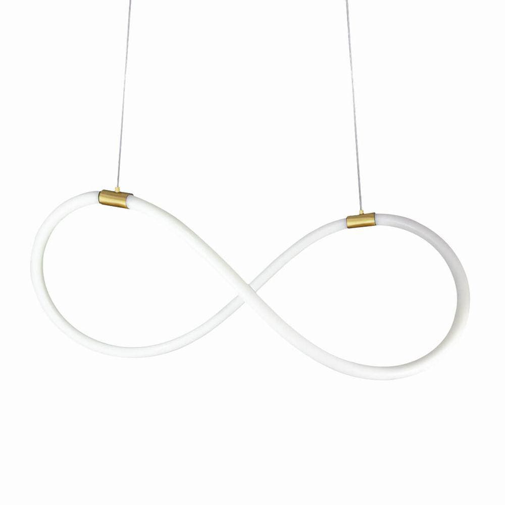 Lustre Design Moderno KNOT 38w - Silicon LED 6000K - OURO