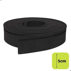 Molduras Autocolante Flexível Eva 5Cm 10 Mts - 5C2-Preto