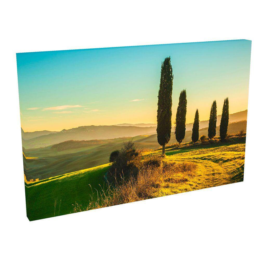 Quadro Decorativo Grande em Tela com Borda Infinita Toscana