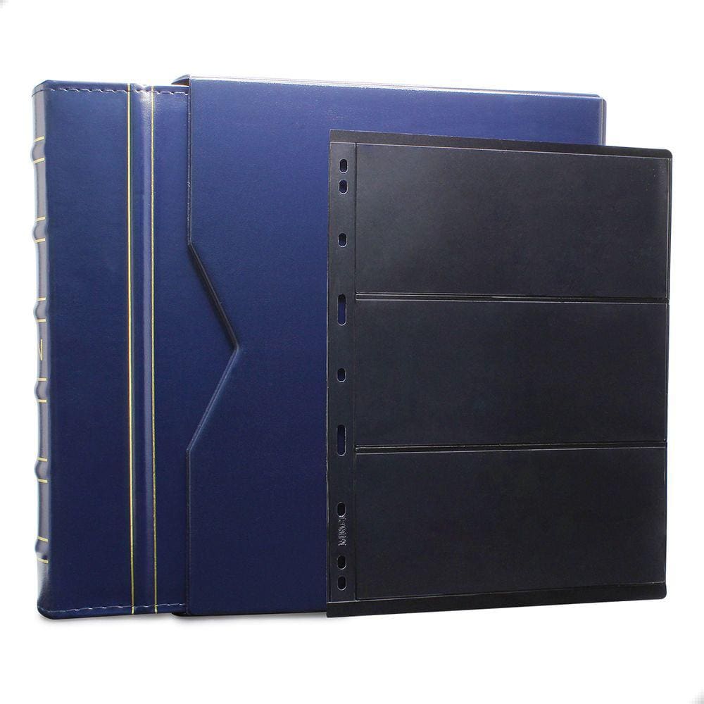 Álbum de Luxo Azul 50 Folhas para 360 Selos 3BZN P