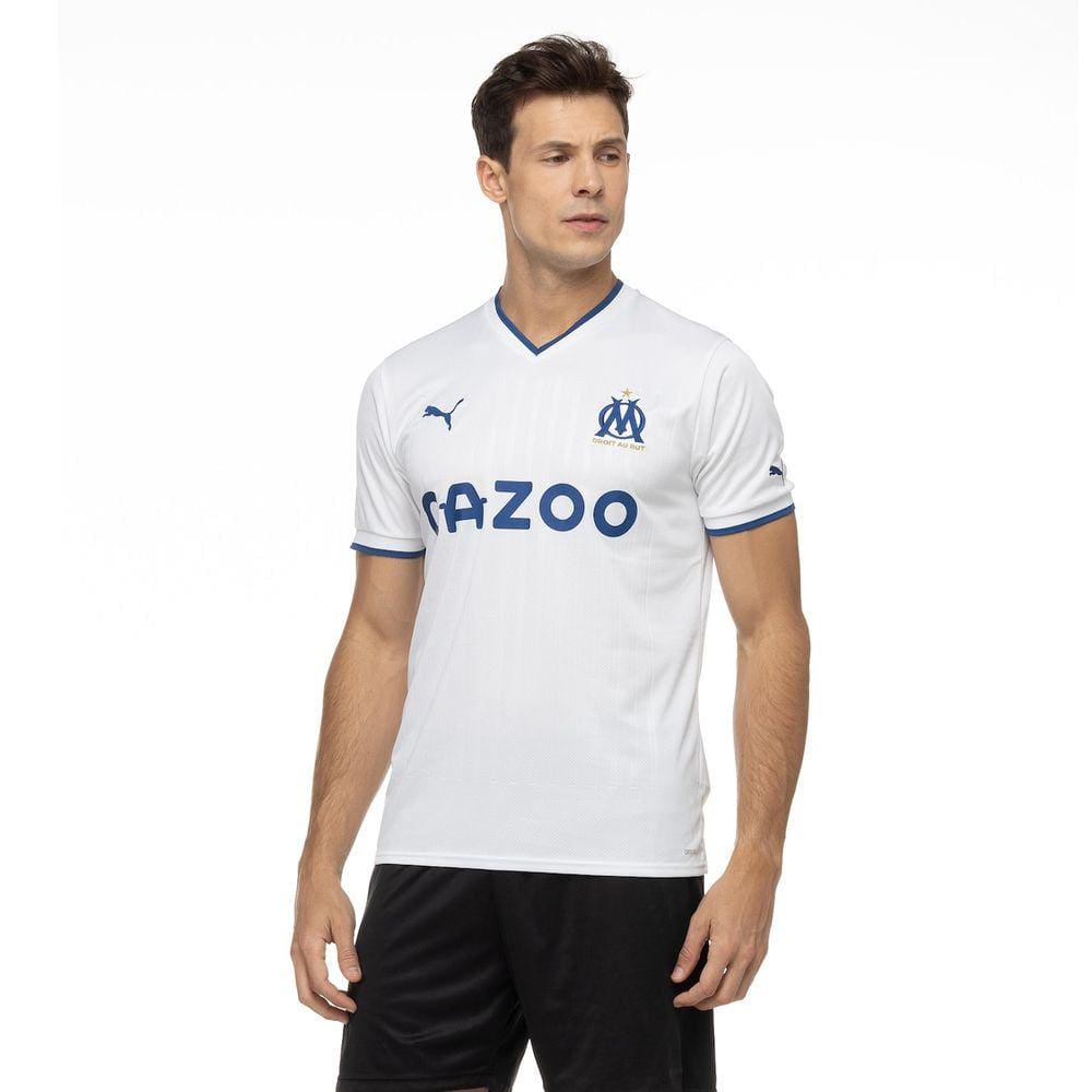 Camisa Olympique de Marseille I 22/23 Torcedor Puma - Masculina