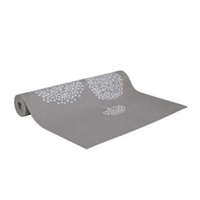 Tapete para Yoga Atrio em PVC Cinza com Estampa Primavera