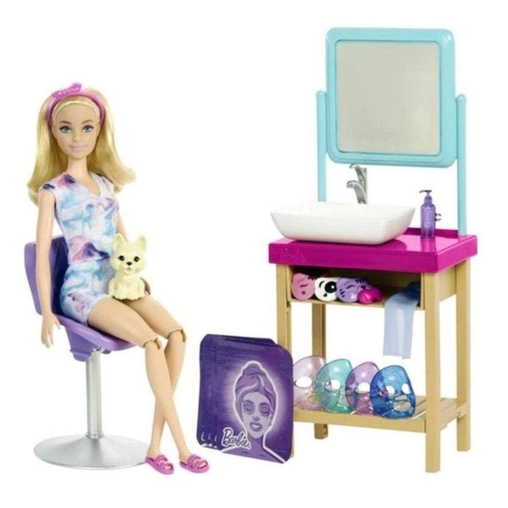 Barbie Wellness Dia De Spa De Máscaras - Mattel E Acessórios