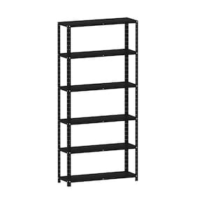 Estante De Aço 195X92x30 6 Prat. C/ Reforço Pandin - Preto