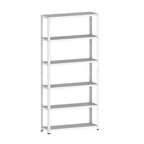 Estante De Aço 195X92x30 6 Prat. Pandin - Branco