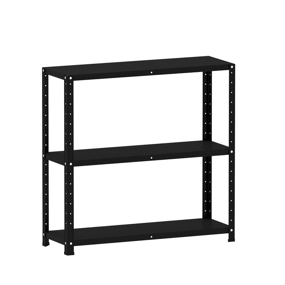 Estante De Aço 90X92x30 3 Prat. Pandin - Preto