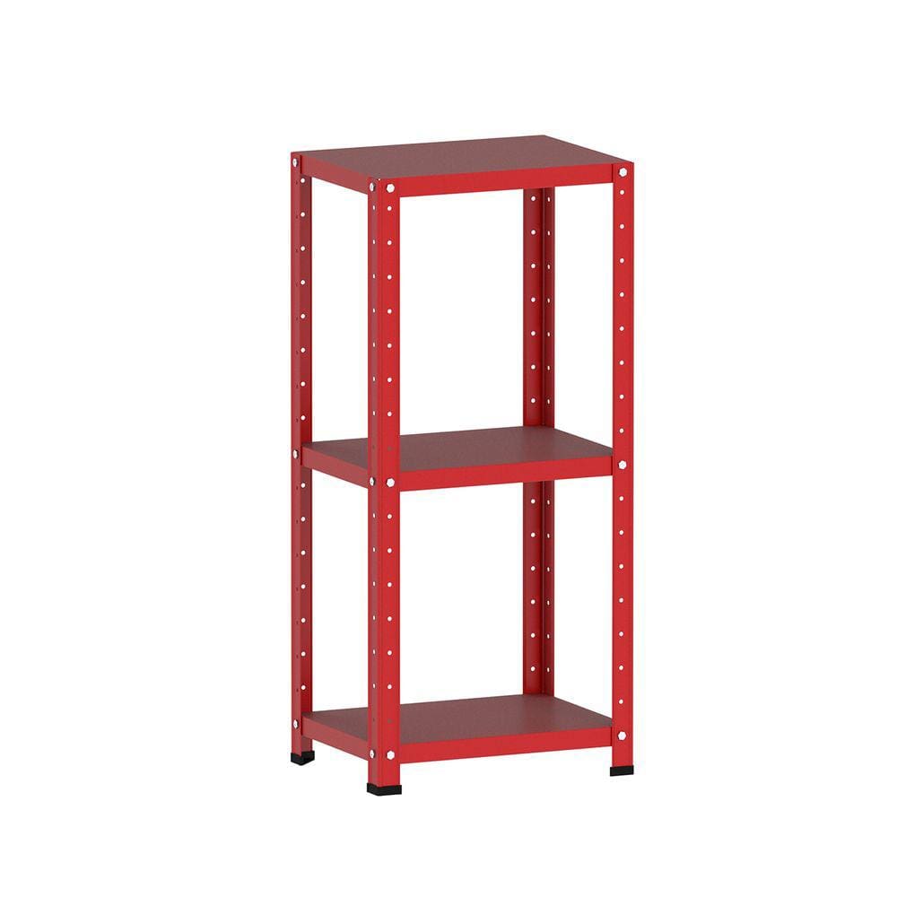 Estante De Aço 90X40x30 3 Prat. Pandin - Vermelho