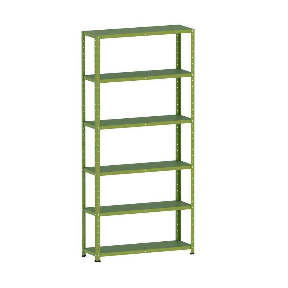 Estante De Aço 195X92x30 6 Prat. C/ Reforço Pandin - Verde